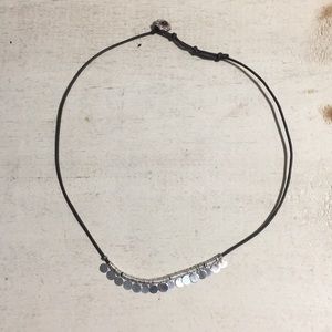 Stella and Dot Leather Cord necklace